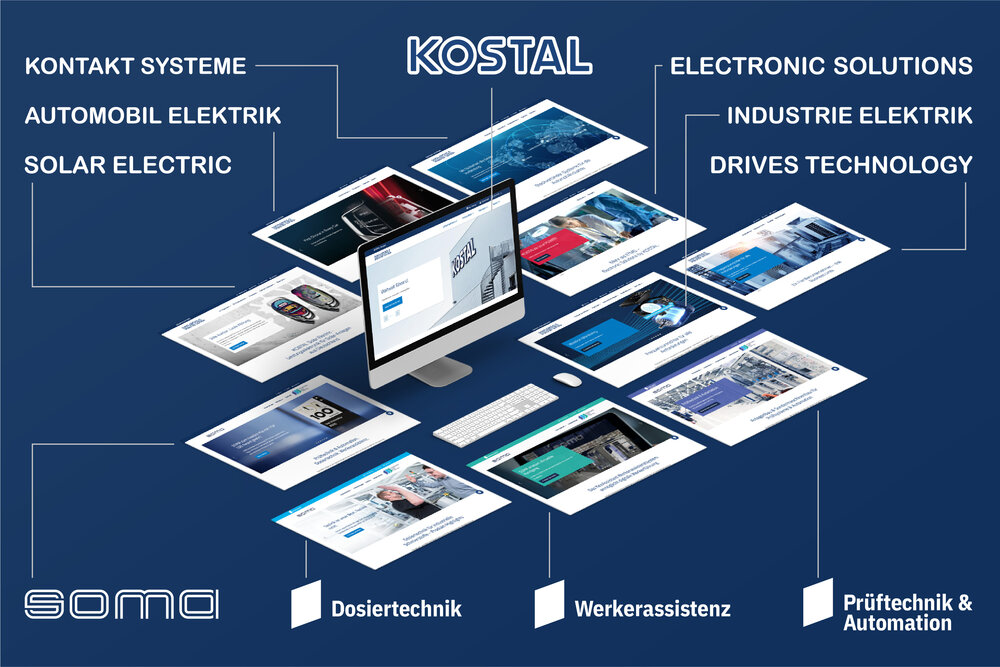 Gemeinsam gerockt: Relaunch der KOSTAL-Gruppe mit 12 Unternehmens-Websites in 15 Monaten Gemeinsam gerockt: Relaunch der KOSTAL-Gruppe mit 12 Unternehmens-Websites in 15 Monaten